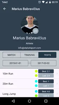 Stats4Sport 2.0 android App screenshot 1